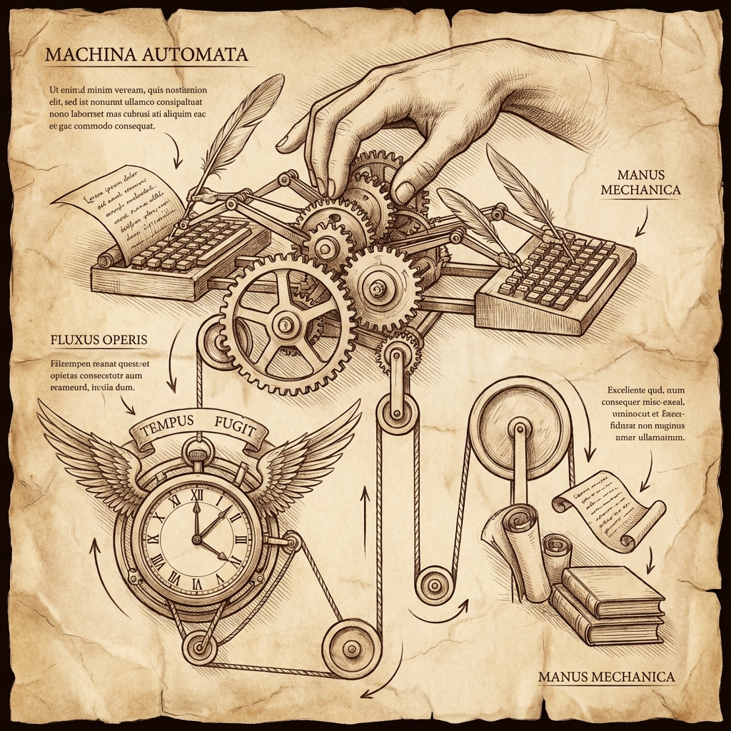 Da Vinci illustration — AI automation and productivity