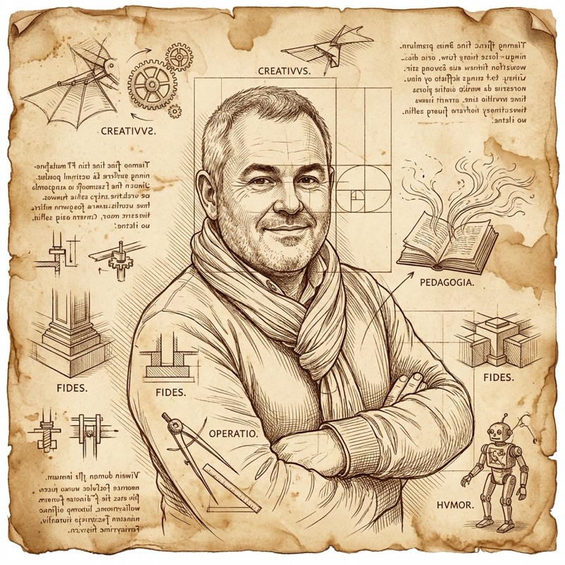 Thibault Montoya — Portrait in Leonardo da Vinci style
